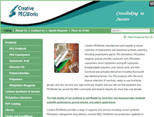 Tablet Screenshot of creativepegworks.com